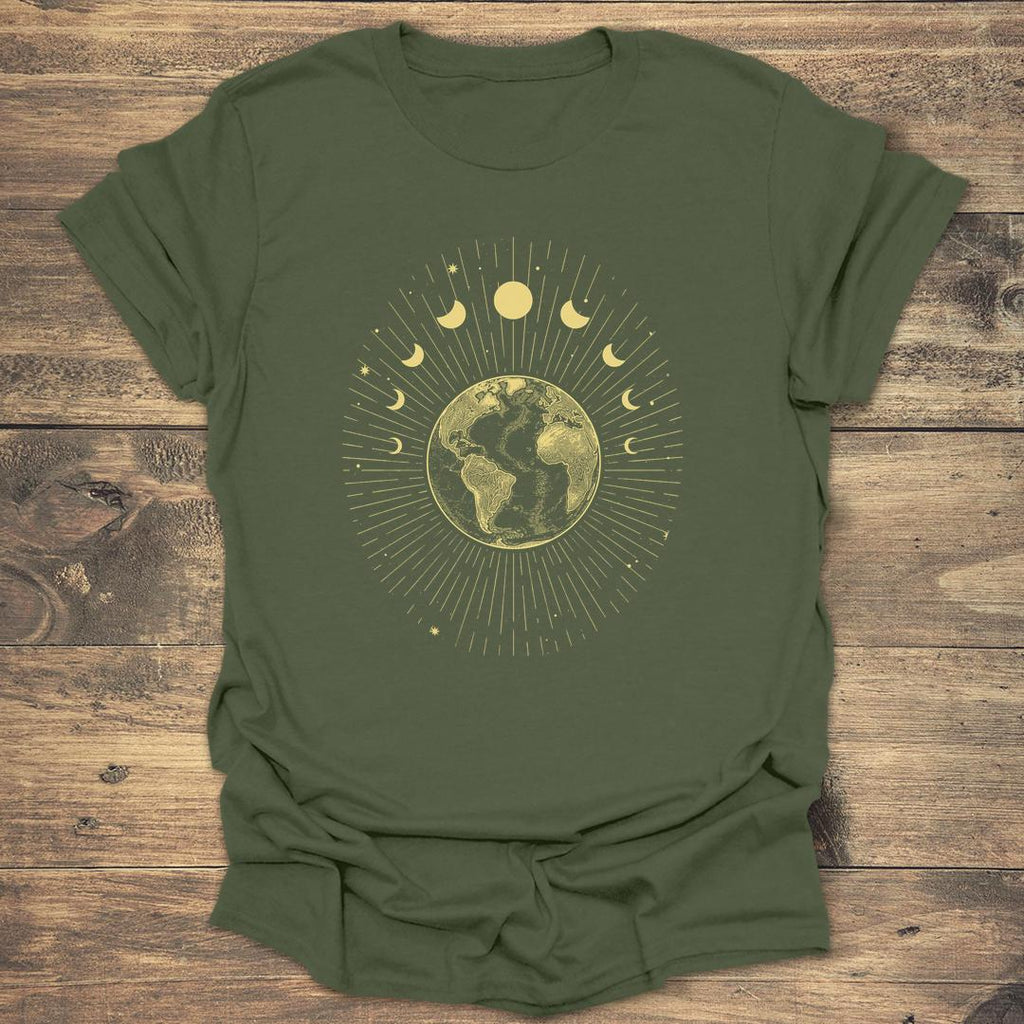 Gold Celestial Earth and Moon Phases product image 3