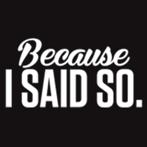Because I Said So T-Shirt product image 2