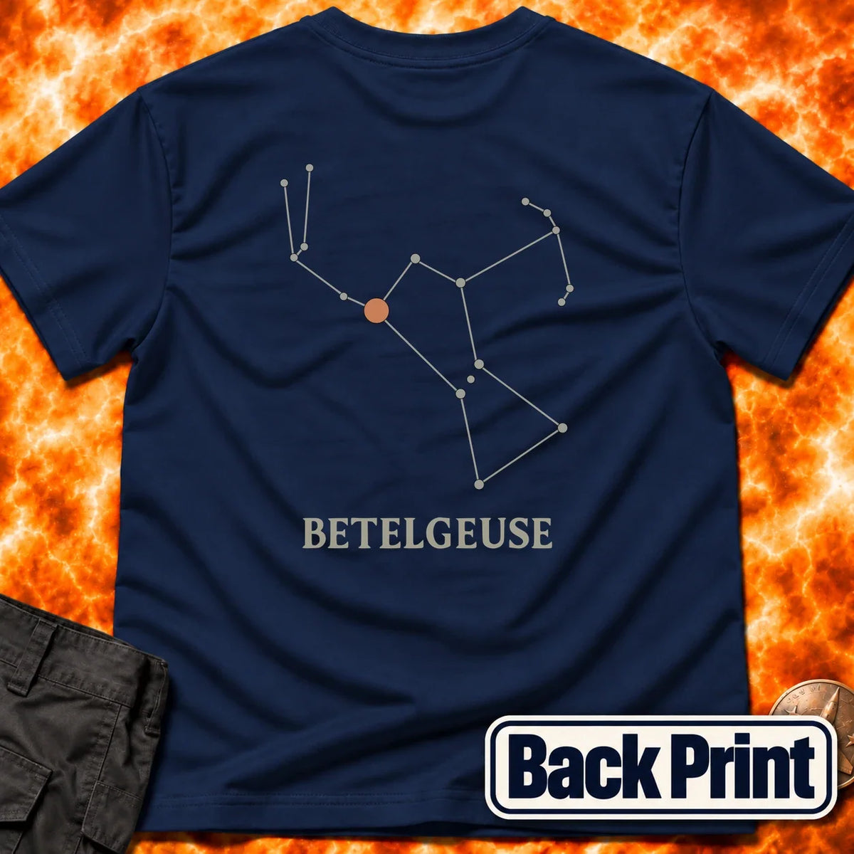Betelgeuse In Orion Back Print T-Shirt product image 1