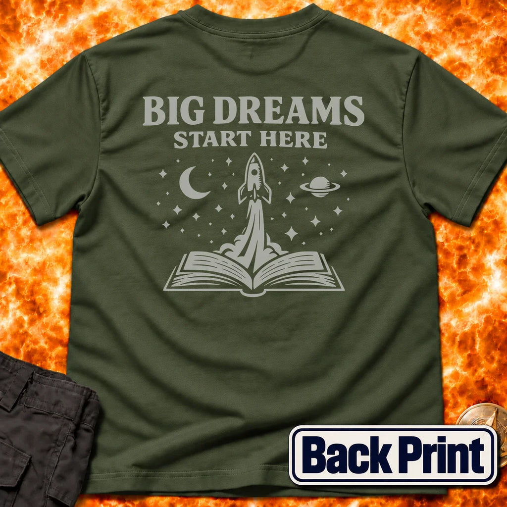 Big Dreams Start Here Back Print T-Shirt product image 5