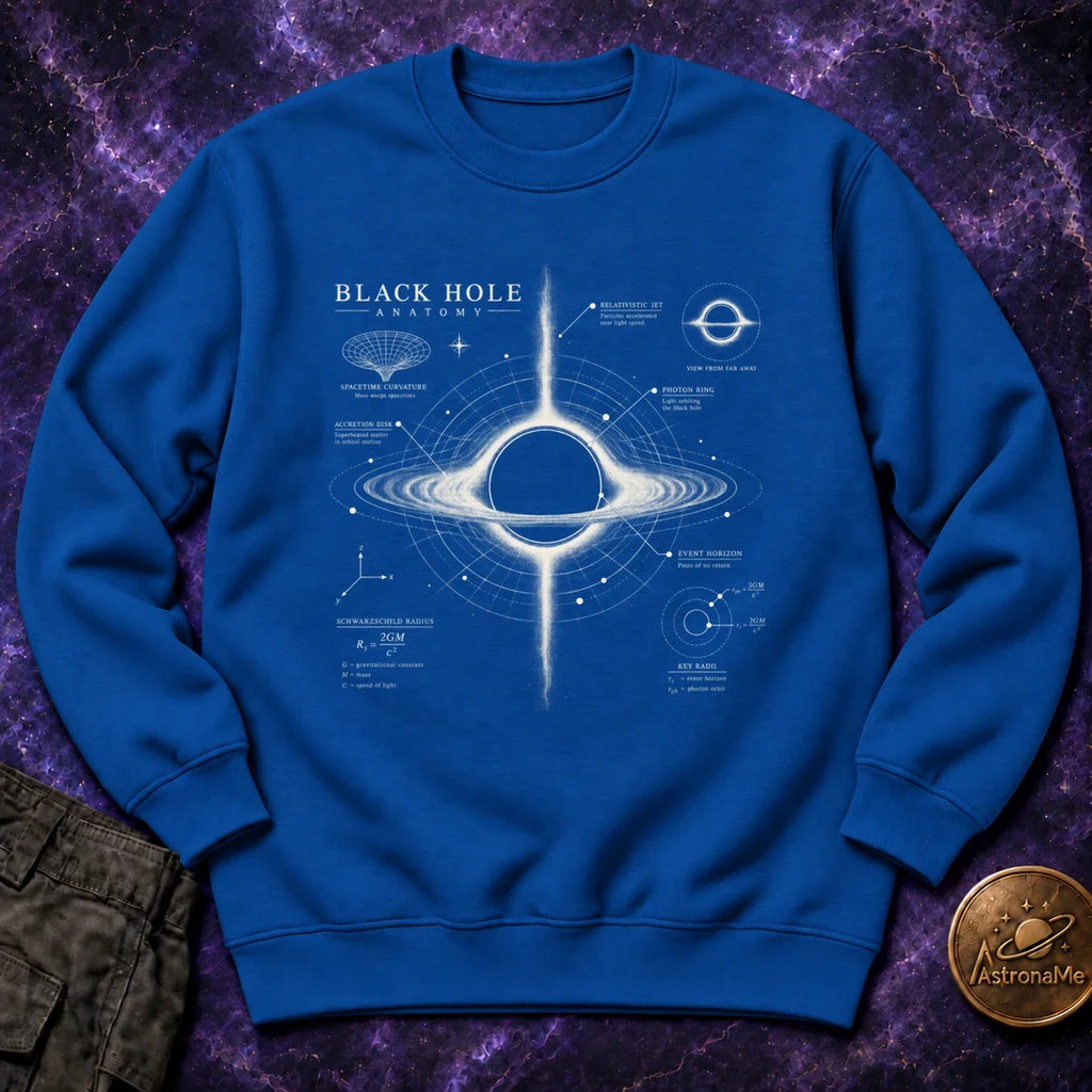 Black Hole Anatomy Crewneck Sweatshirt