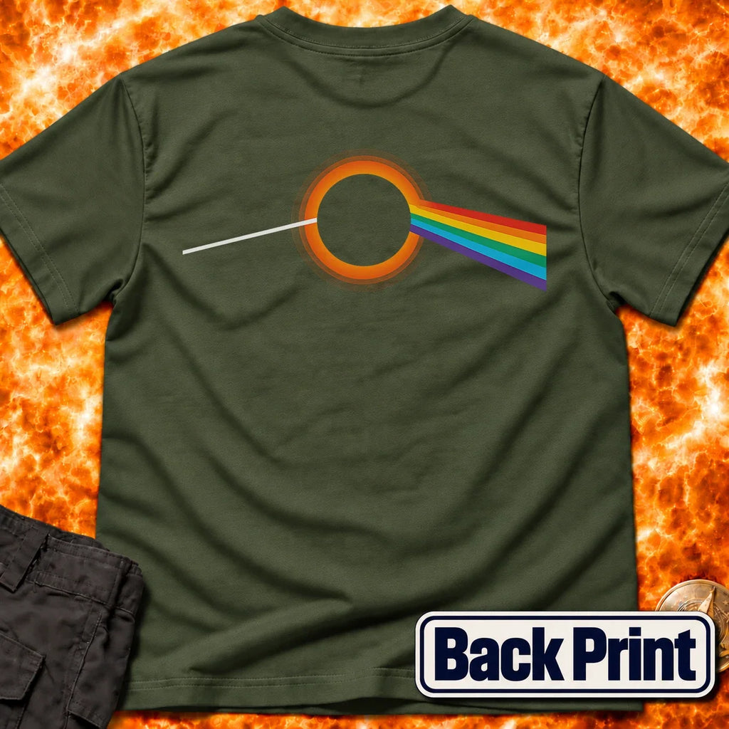 Black Hole Prism Back Print T-Shirt product image 5