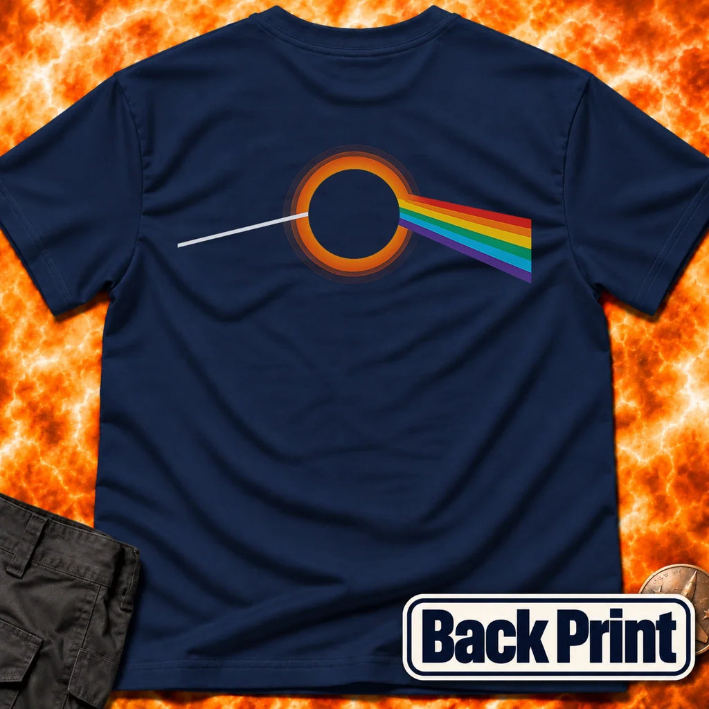 Black Hole Prism Back Print T-Shirt product image 1