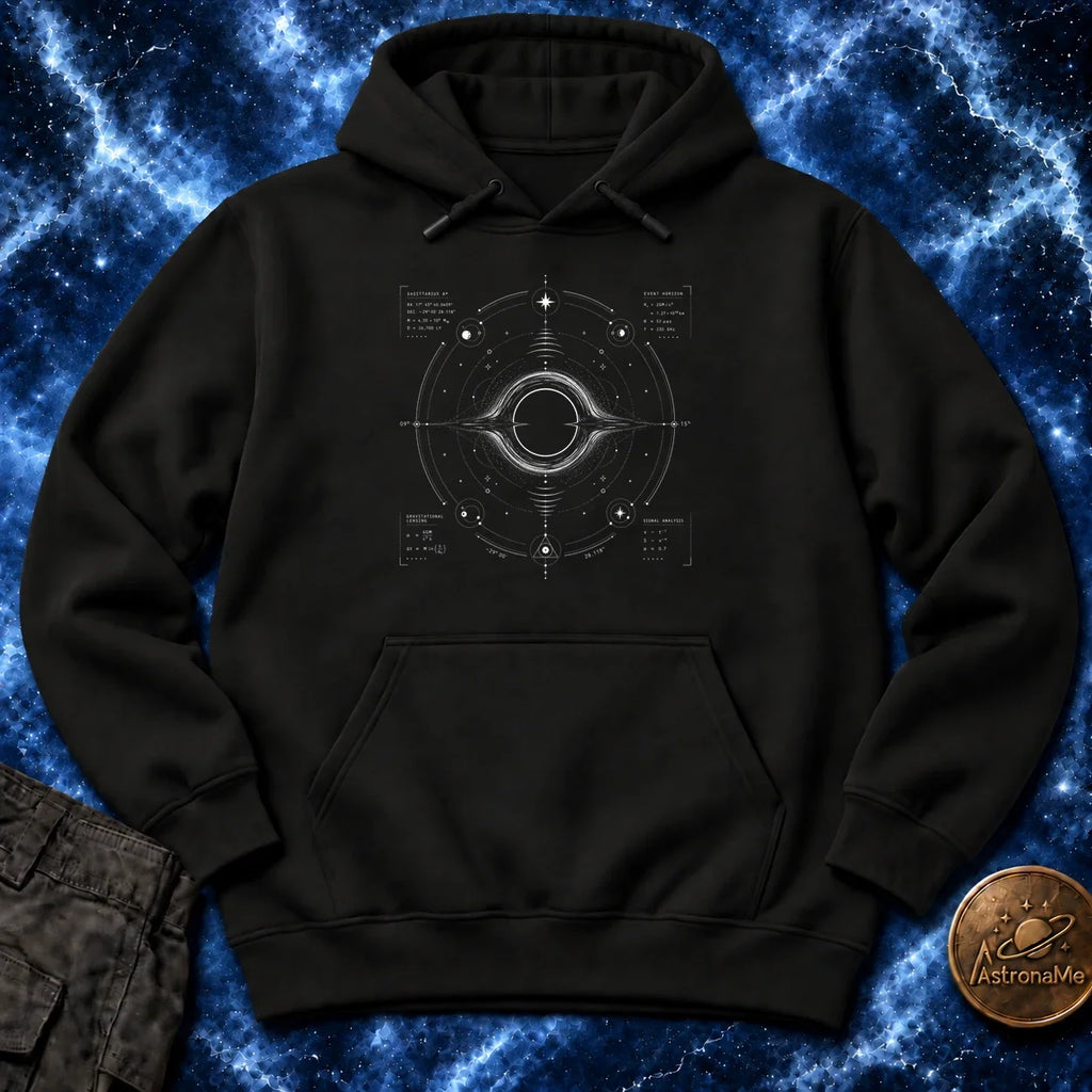 Black Hole Signal Map Hoodie product image 1