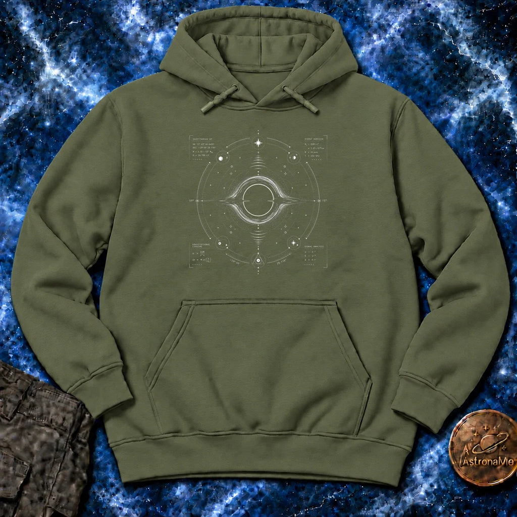 Black Hole Signal Map Hoodie product image 6