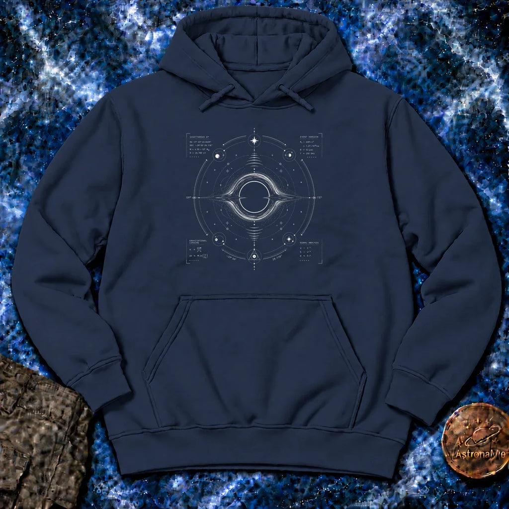 Black Hole Signal Map Hoodie product image 4