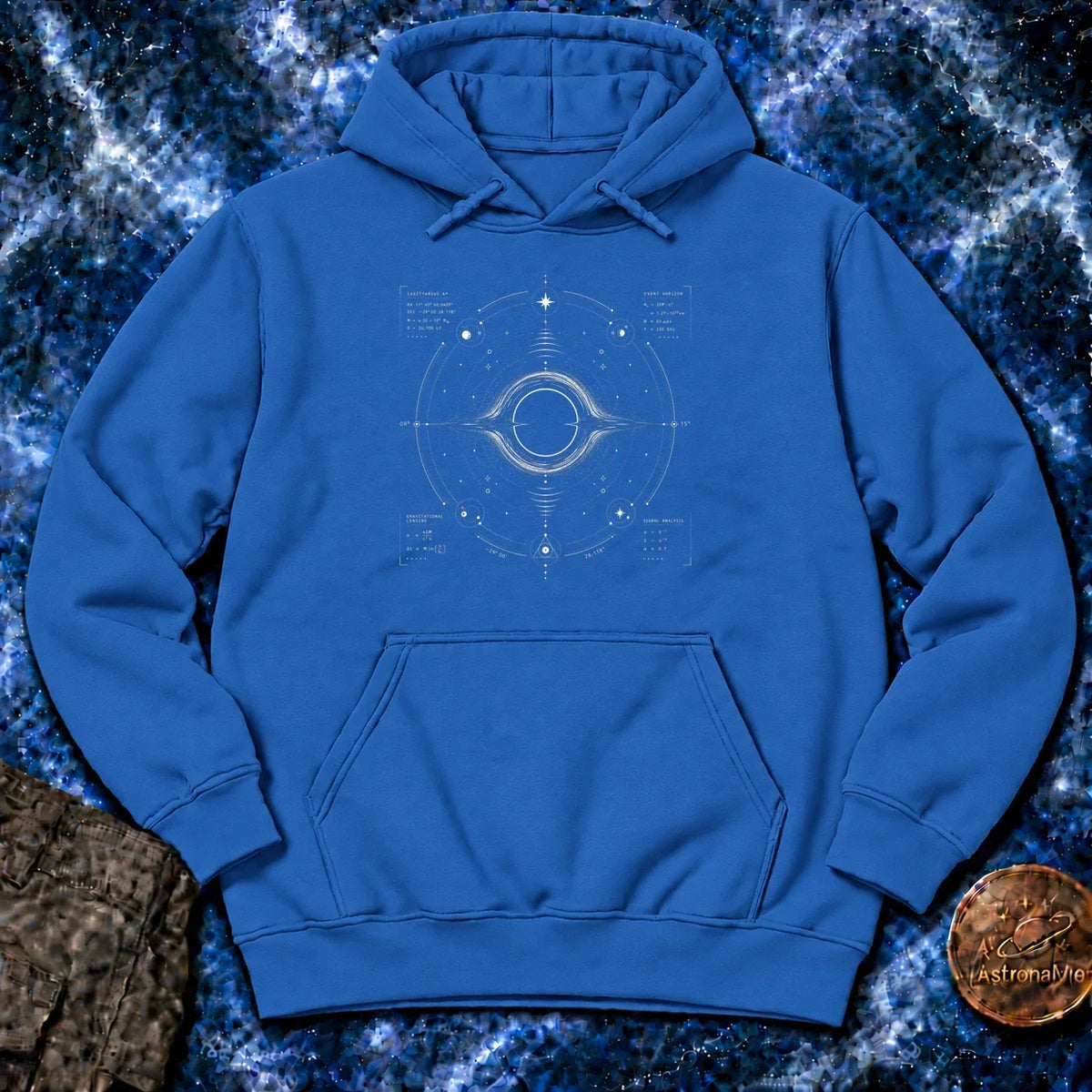 Black Hole Signal Map Hoodie product image 5