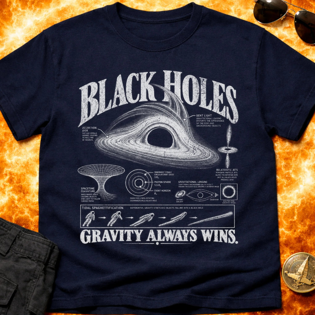 Black Holes Infographic T-Shirt product image 6