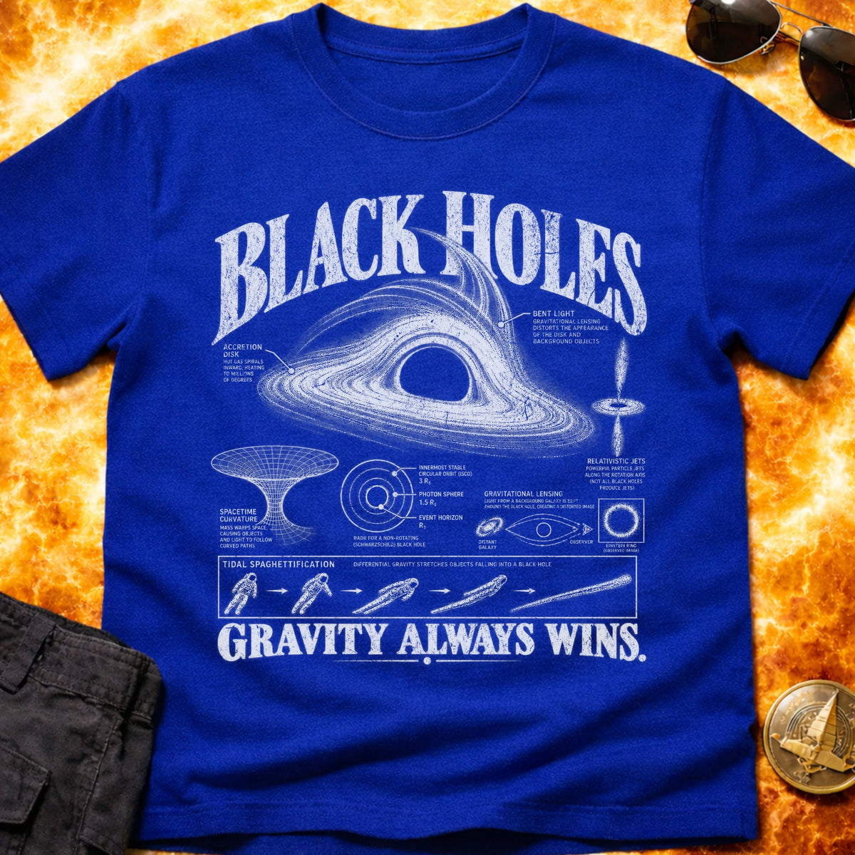 Black Holes Infographic T-Shirt product image 5