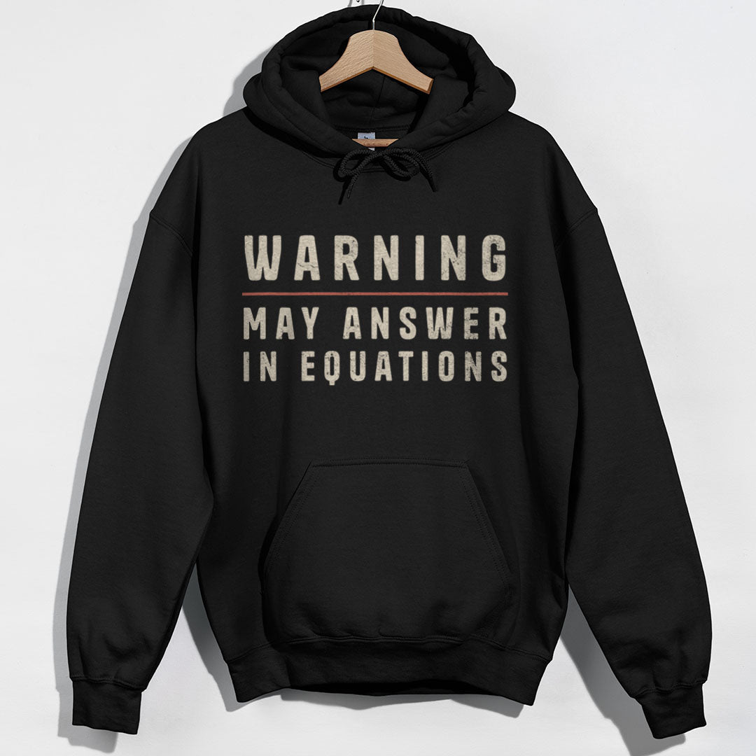 Warning May Answer in Equations Hoodie product image 4