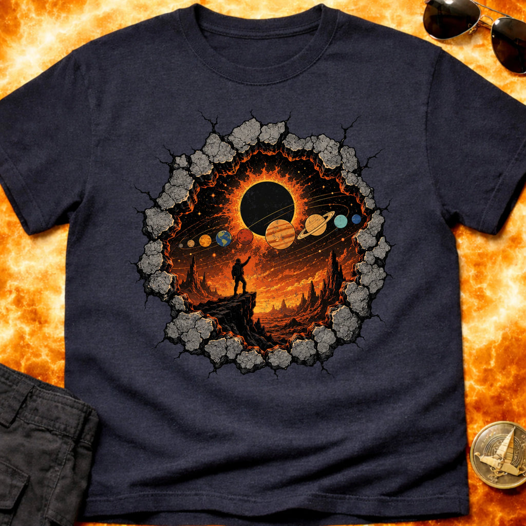 BlackHole Rock Solar System T-Shirt product image 7