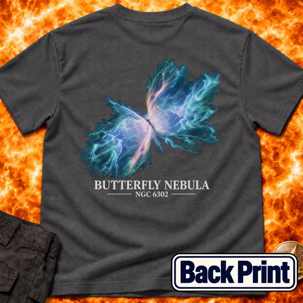 Butterfly Nebula NGC 6303 Blue Back Print T-Shirt product image 4