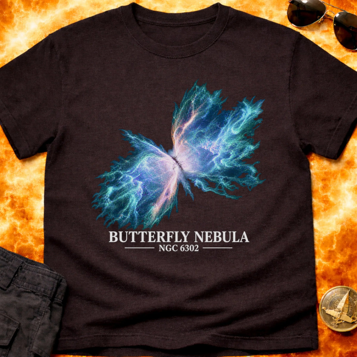 Butterfly Nebula NGC 6302 Blue T-Shirt product image 4