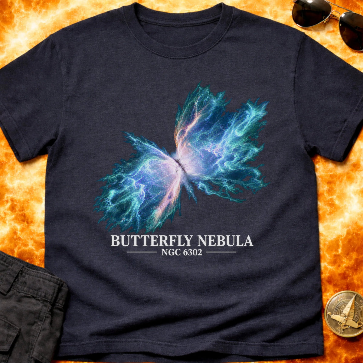 Butterfly Nebula NGC 6302 Blue T-Shirt product image 3