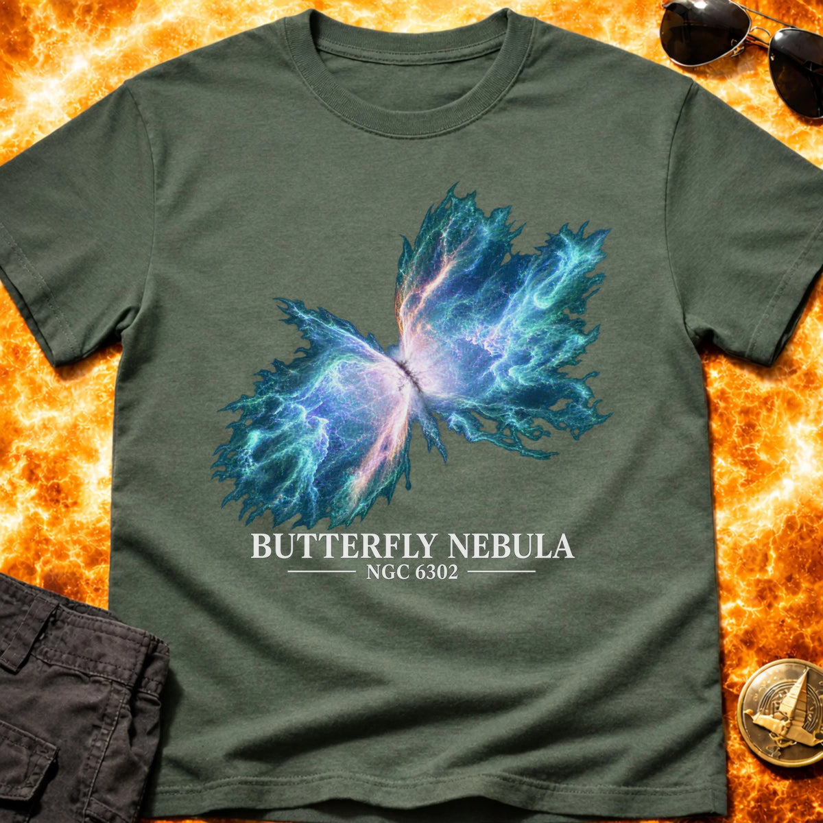 Butterfly Nebula NGC 6302 Blue T-Shirt product image 5