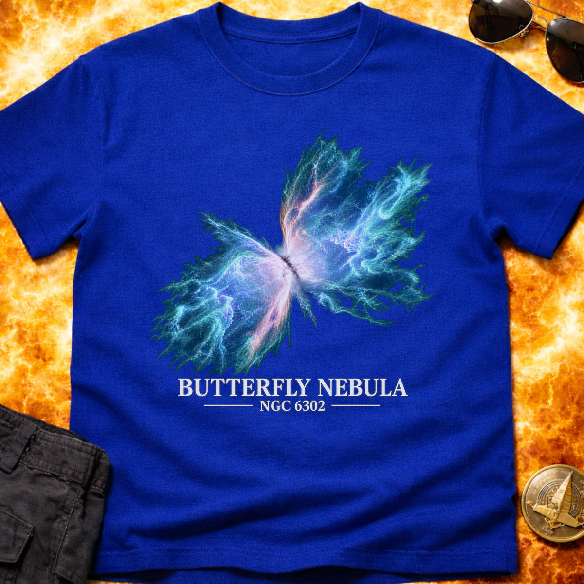Butterfly Nebula NGC 6302 Blue T-Shirt product image 6