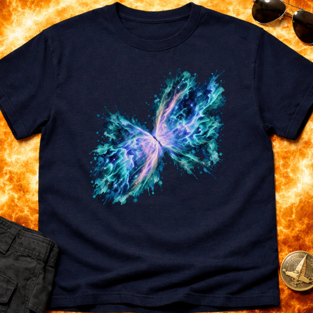 Butterfly Nebula Splatter T-Shirt product image 1
