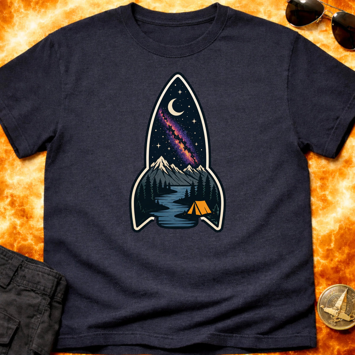 Camp Nebula Rocket T-Shirt product image 6