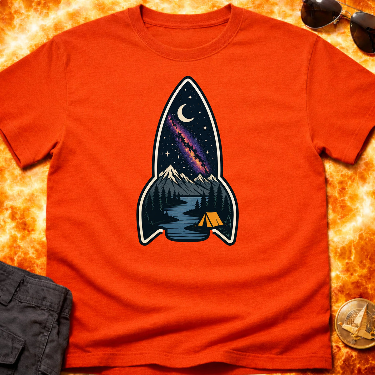 Camp Nebula Rocket T-Shirt product image 5