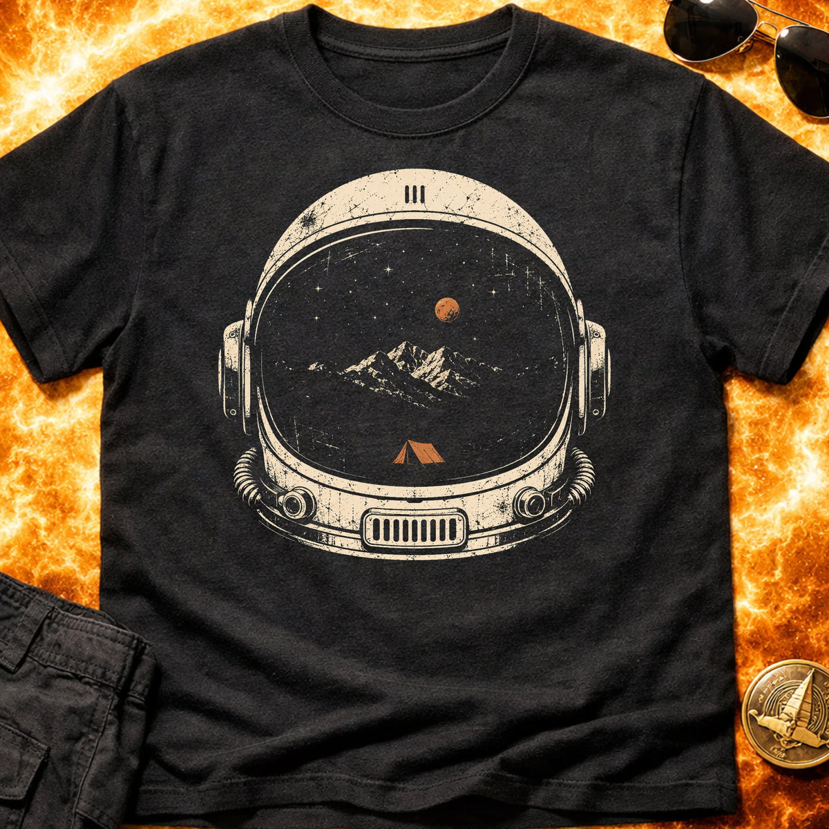 Camp Stars Helmet T-Shirt product image 3
