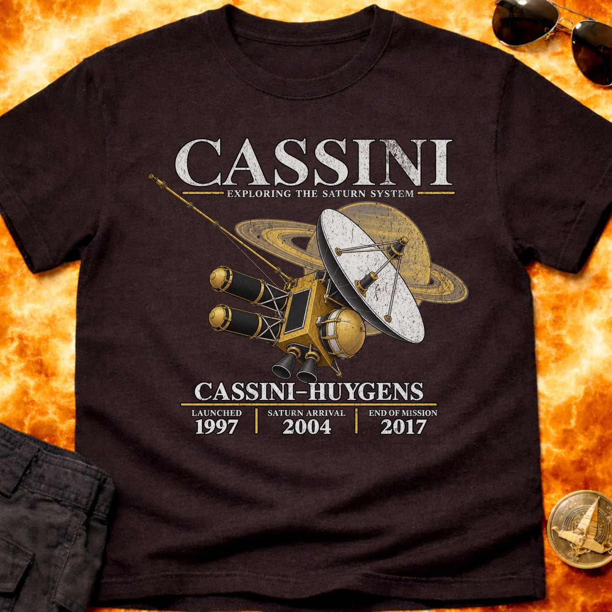 Cassini Exploring Saturn System T-Shirt product image 2