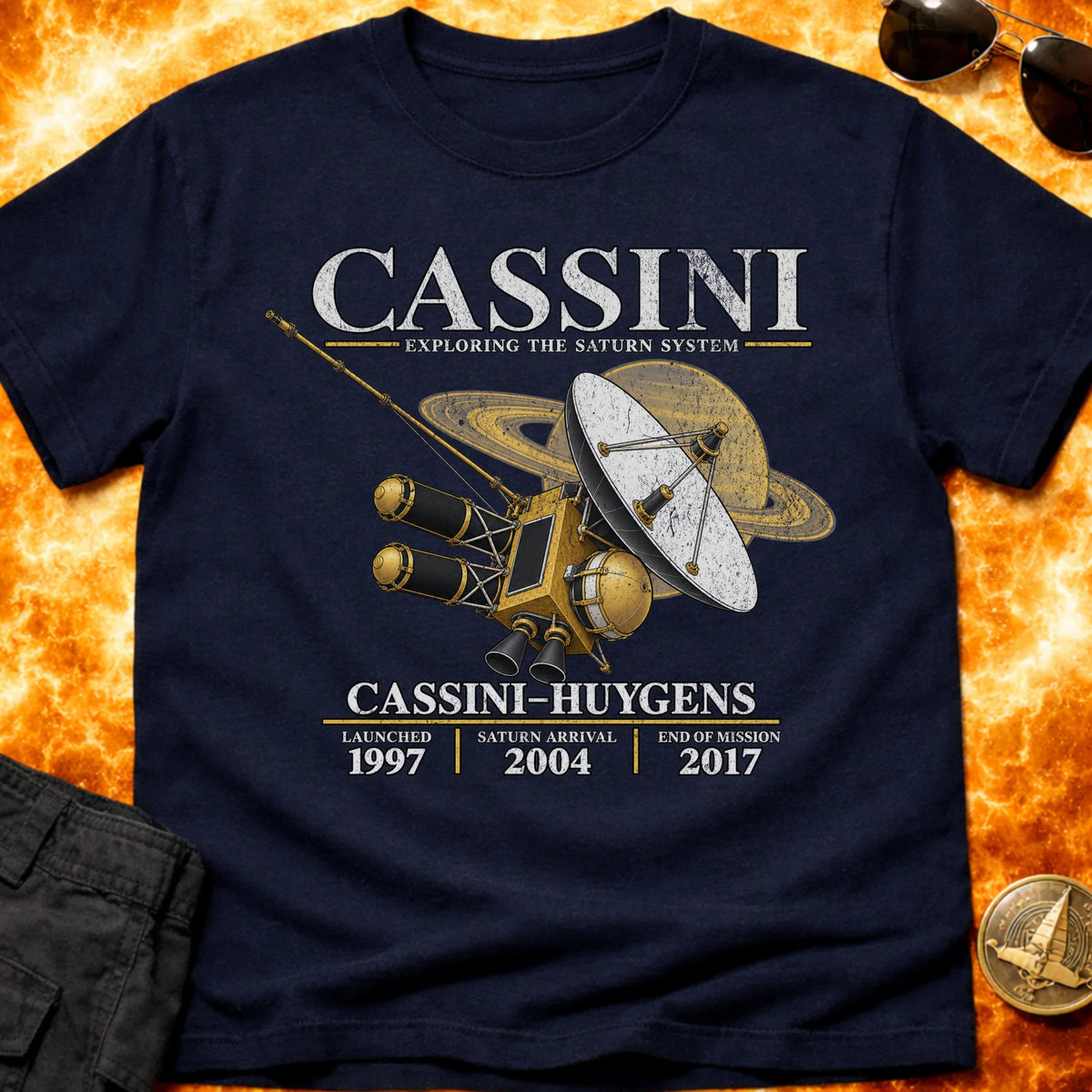Cassini Exploring Saturn System T-Shirt product image 1