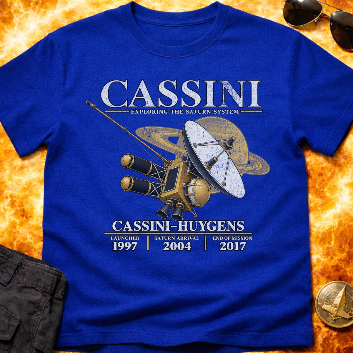 Cassini Exploring Saturn System T-Shirt product image 5