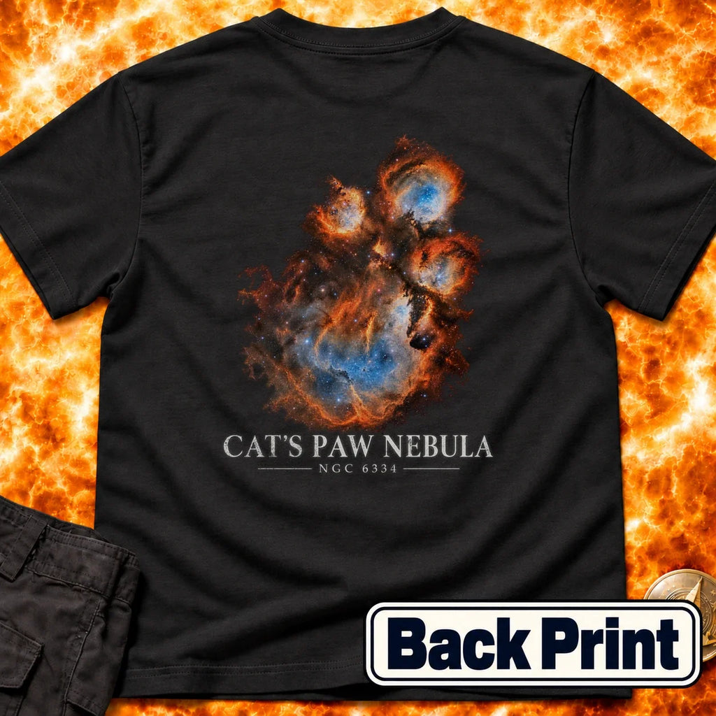 Cats Paw Nebula Back Print T-Shirt product image 6