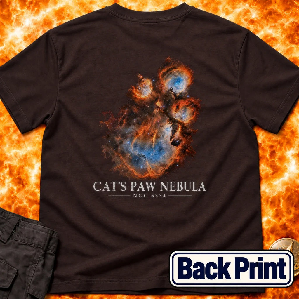 Cats Paw Nebula Back Print T-Shirt product image 2