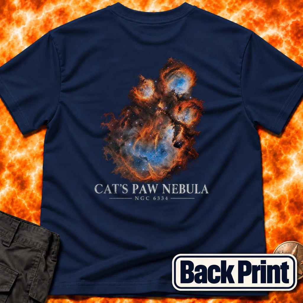 Cats Paw Nebula Back Print T-Shirt product image 5
