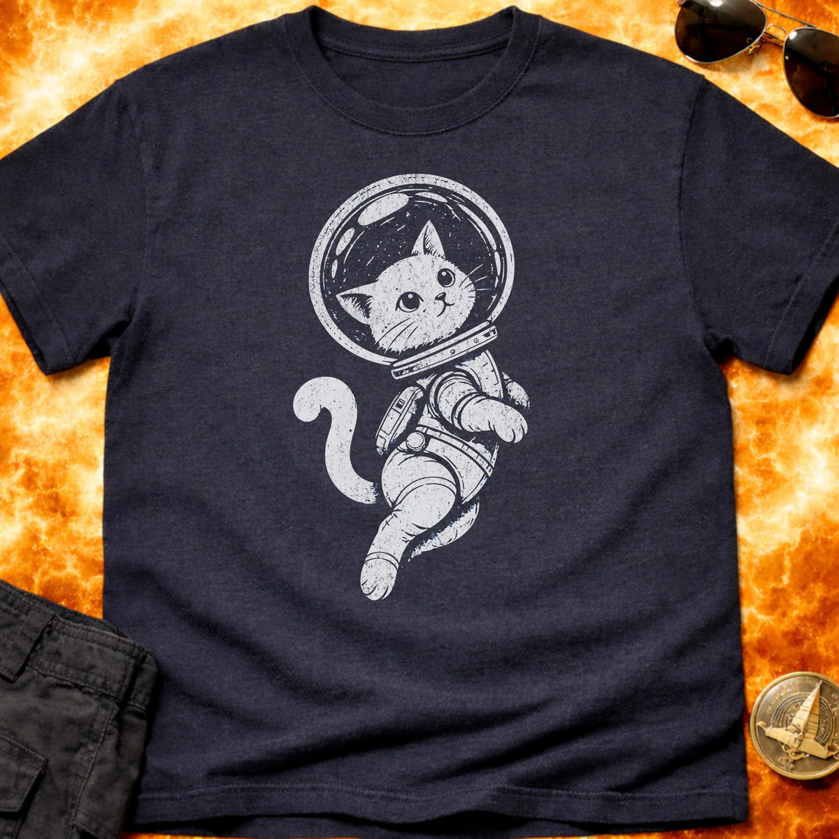 Catstronaut In Space T-Shirt product image 5