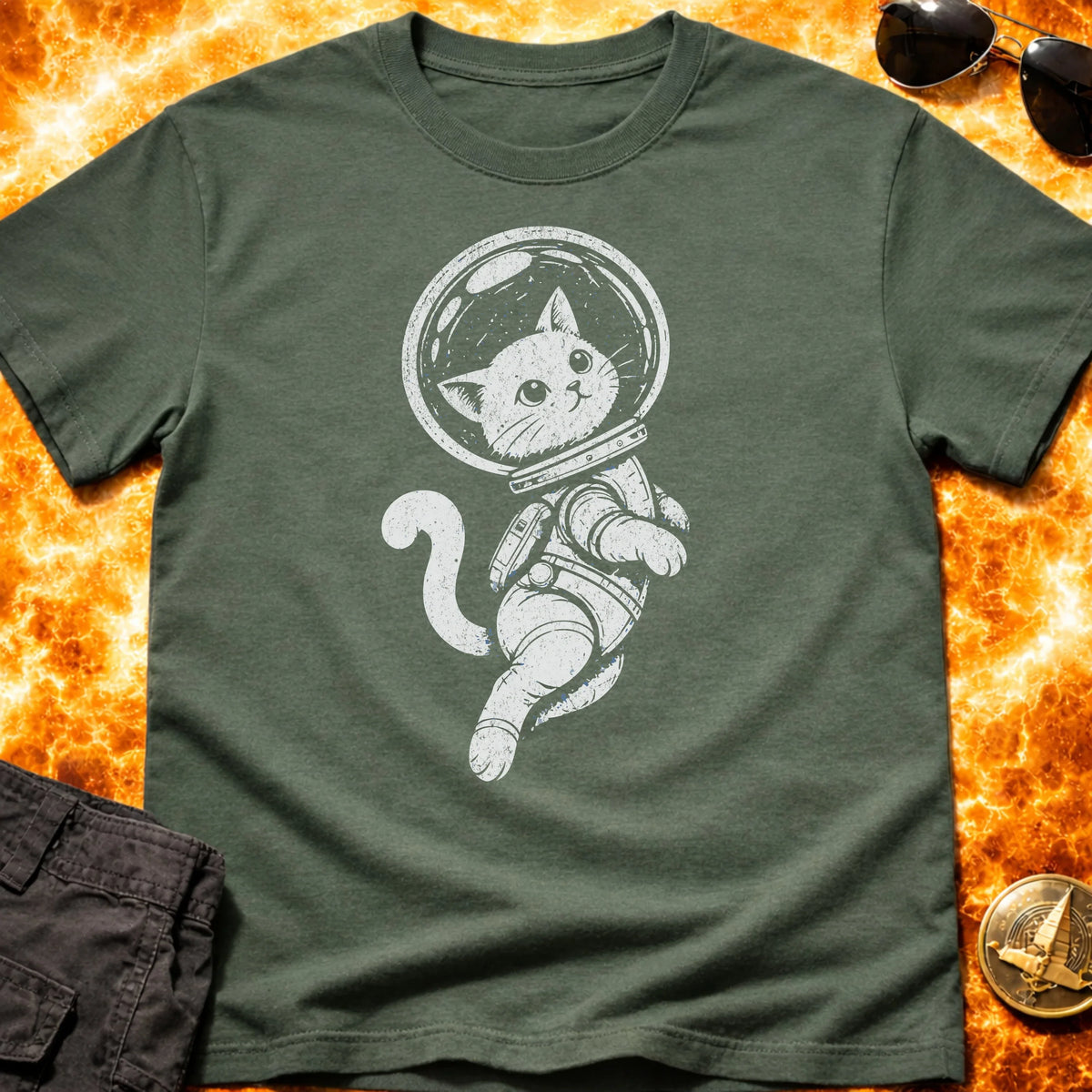 Catstronaut In Space T-Shirt product image 6