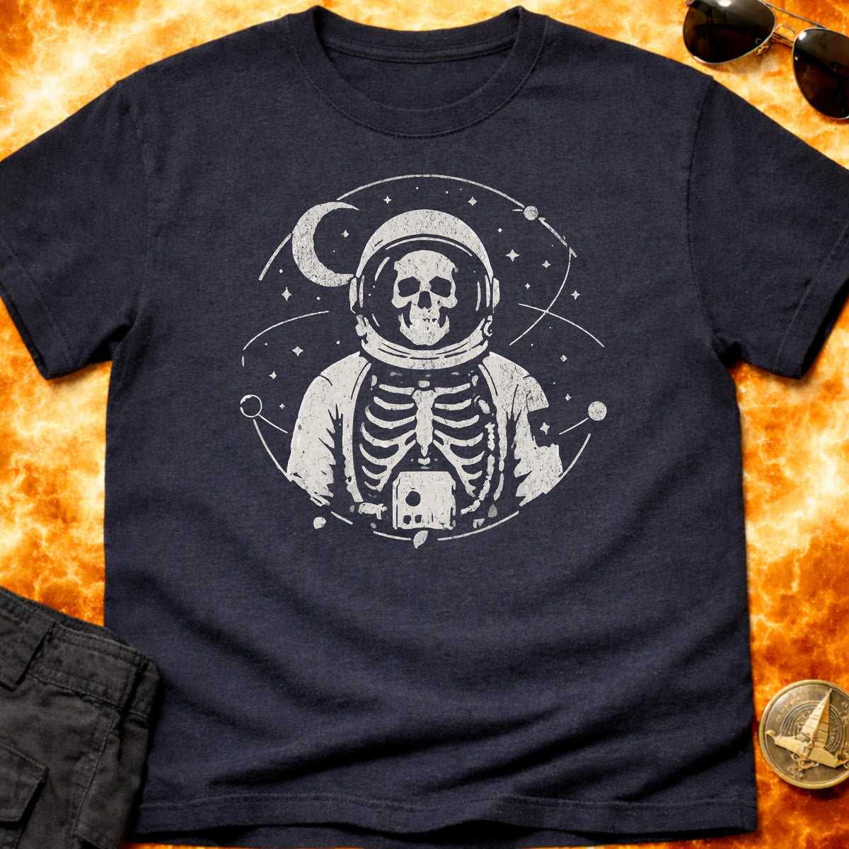 Celestial Skeleton Astronaut T-Shirt product image 6