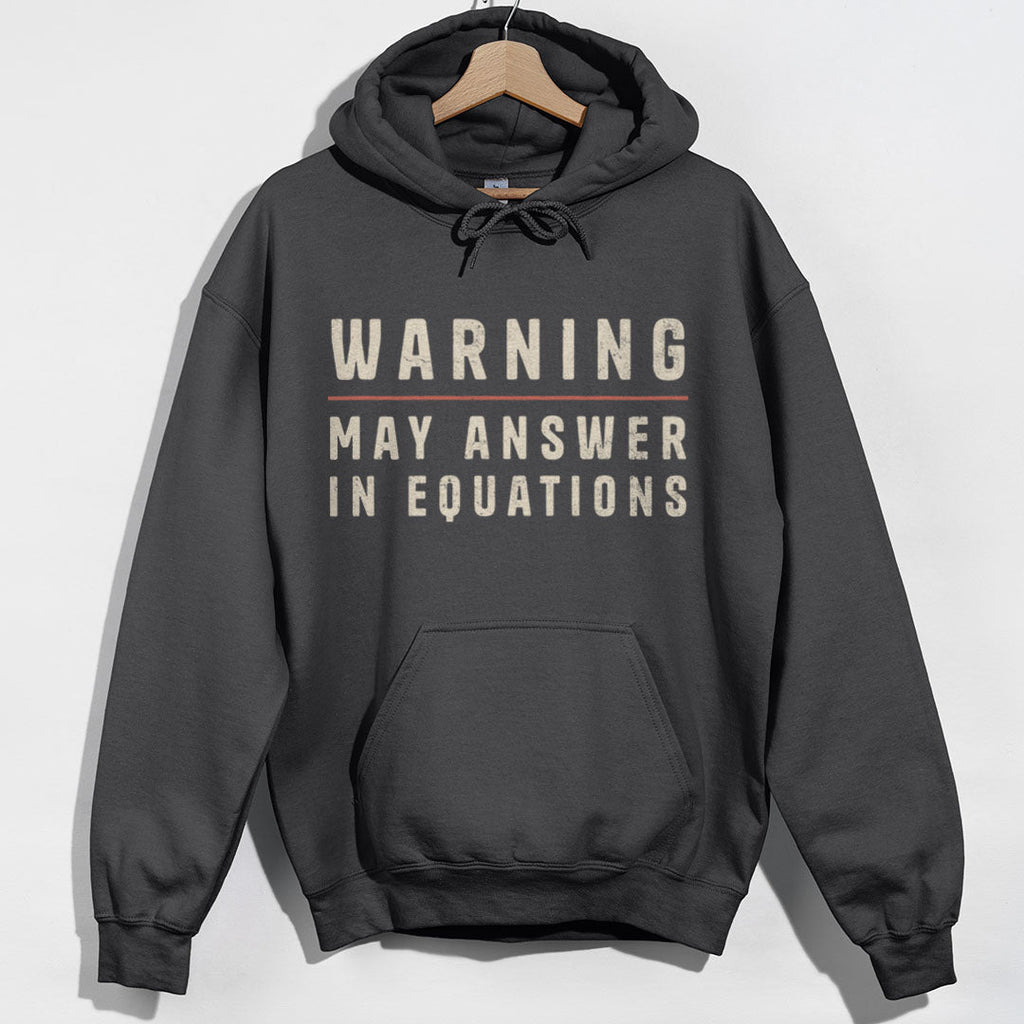 Warning May Answer in Equations Hoodie product image 5