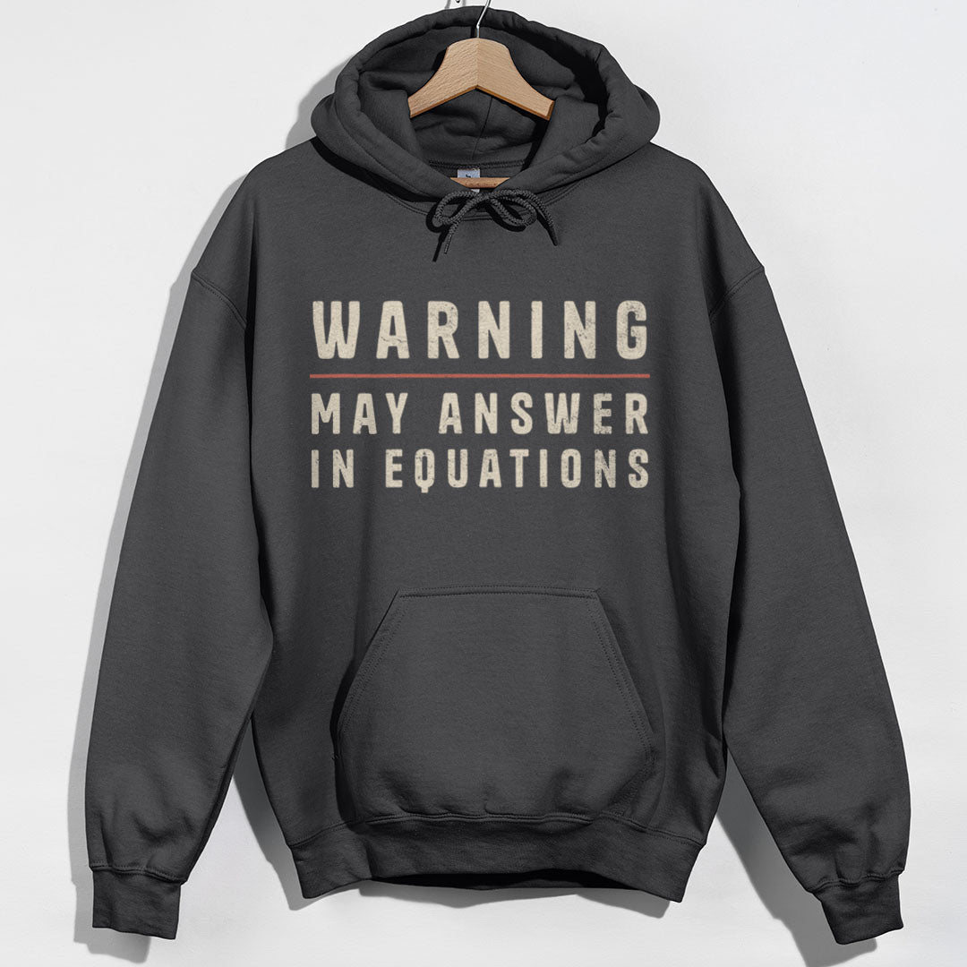 Warning May Answer in Equations Hoodie product image 5