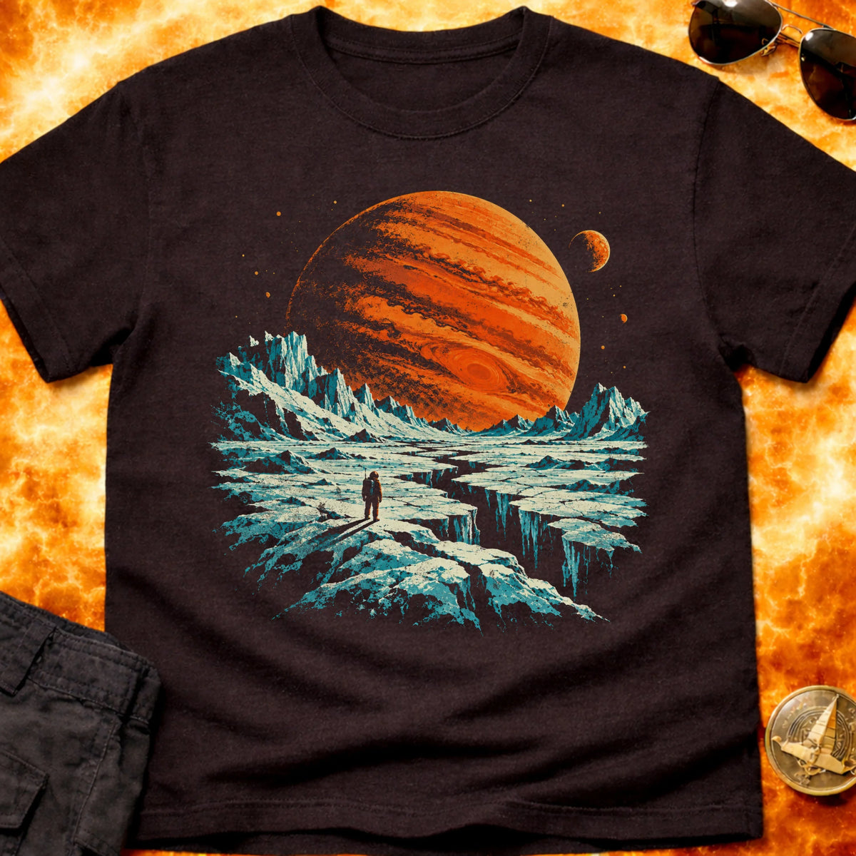 Cracked Moon of Jupiter T-Shirt product image 2