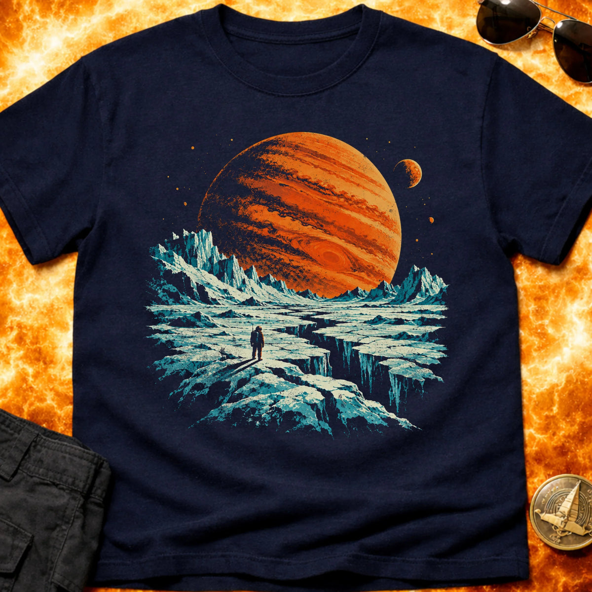 Cracked Moon of Jupiter T-Shirt product image 5
