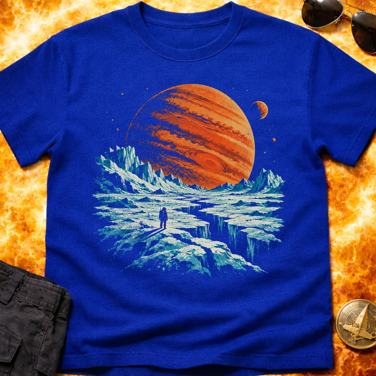 Cracked Moon of Jupiter T-Shirt product image 4