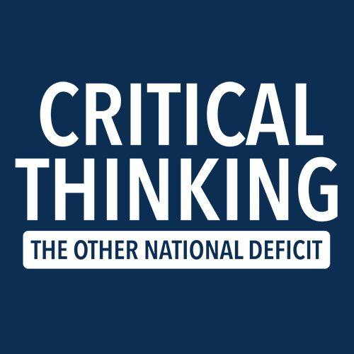 Critical Thinking The Other National Deficit T-Shirt product image 2