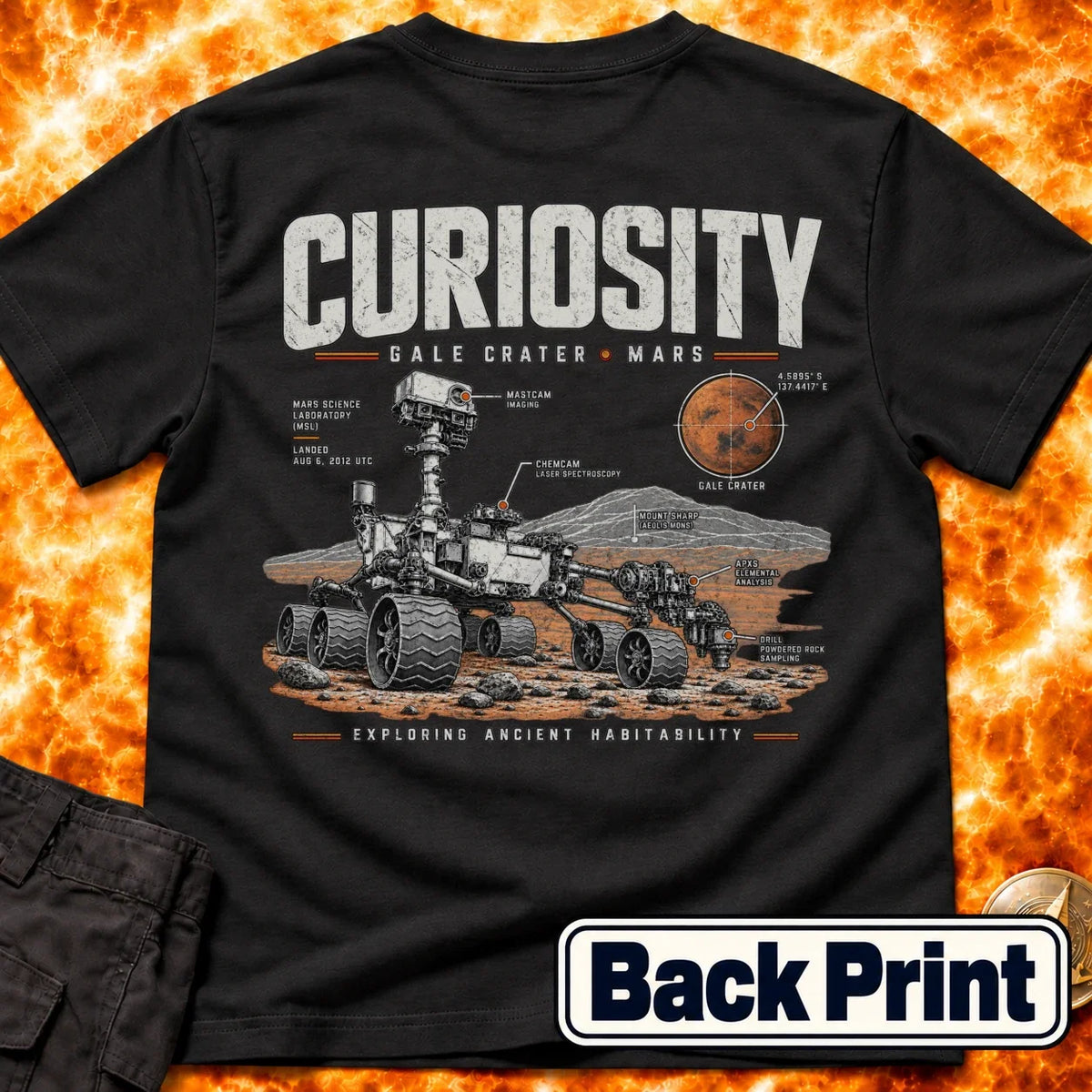 Curiosity Back Print T-Shirt product image 6