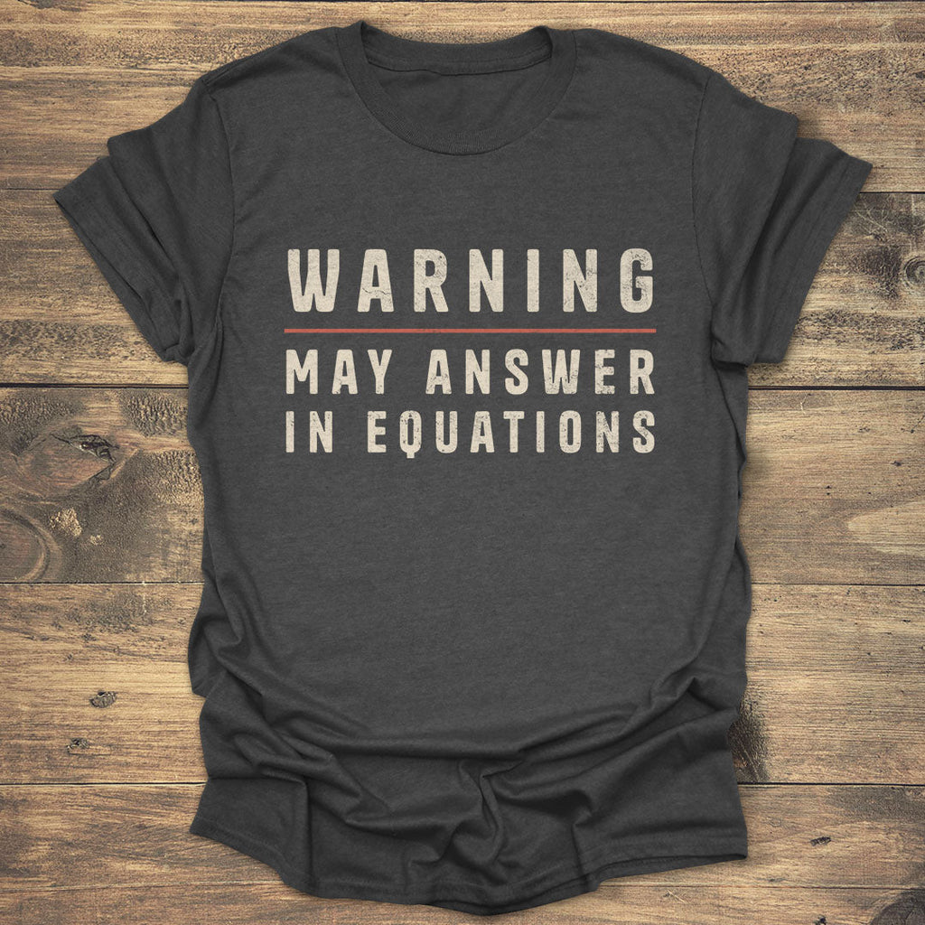 Warning May Answer in Equations product image 1