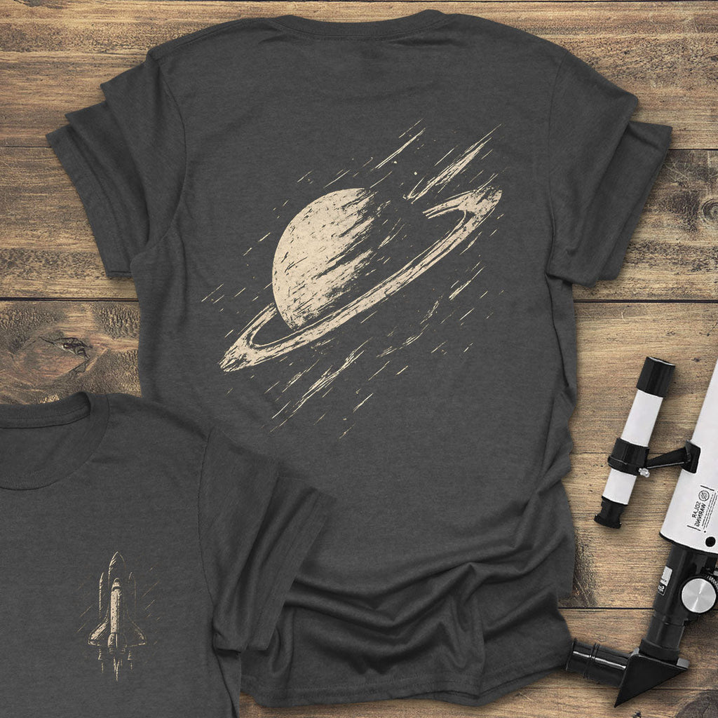 Saturn Sketch Back Print product image 3