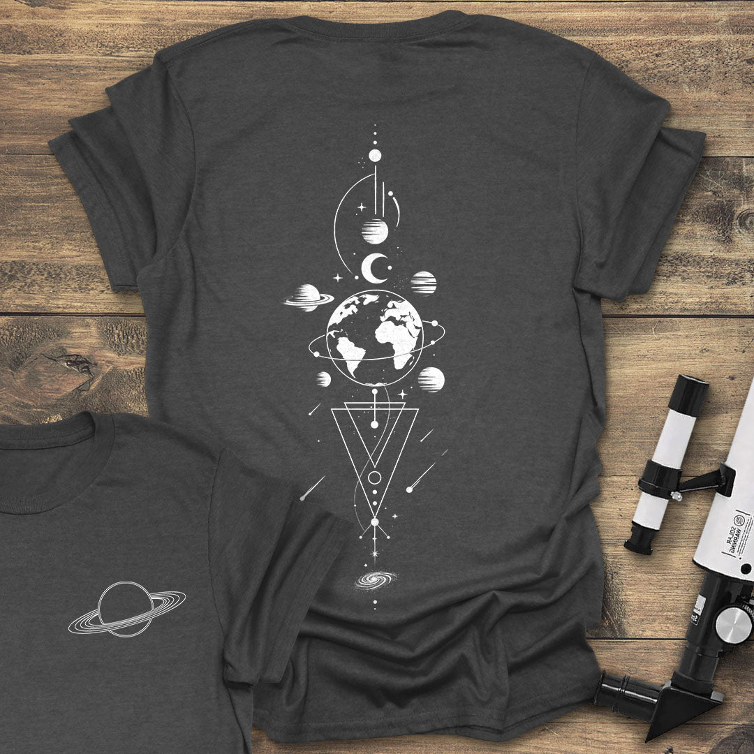 Geometric Earth Back Print product image 3