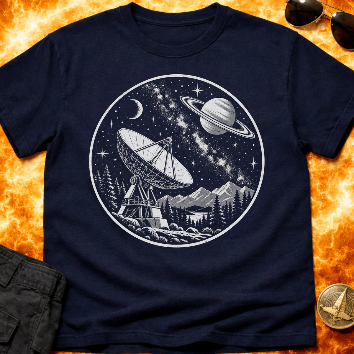 Dish Galaxy T-Shirt product image 2