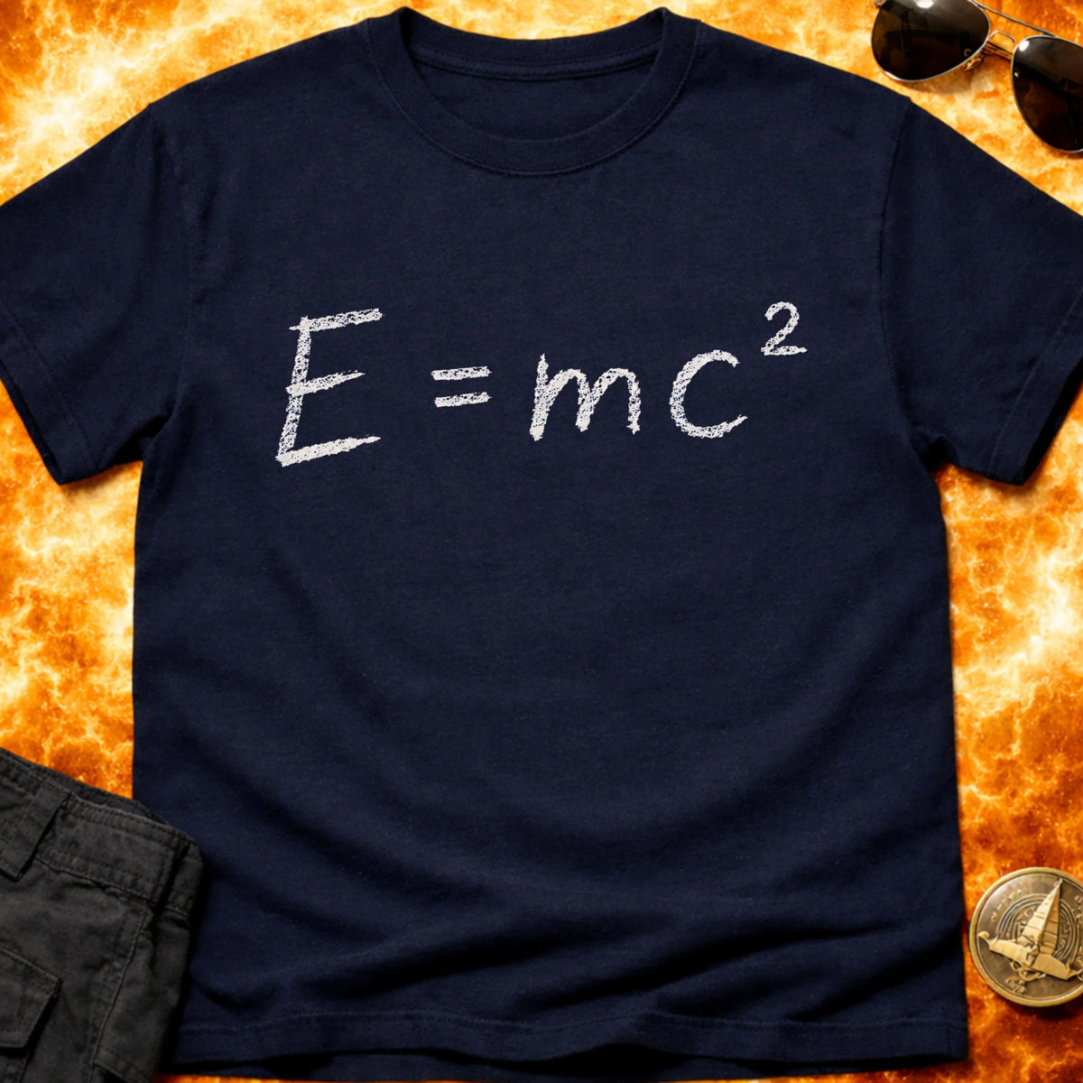 E=Mc2 Chalkboard T- Shirt product image 2