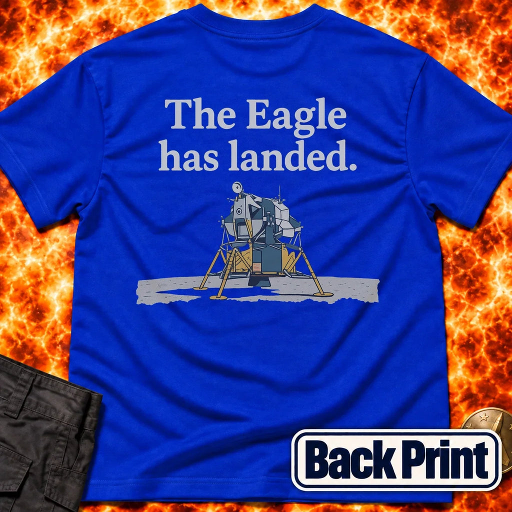 Eagle Has Landed Back Print T-Shirt product image 4