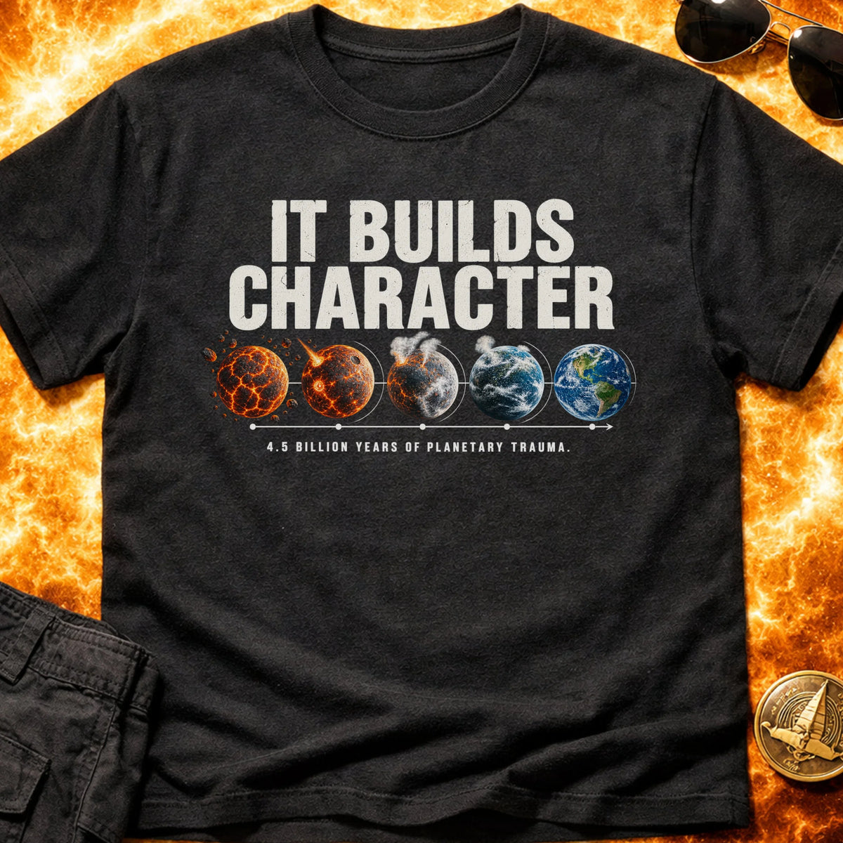 Earth Builds Character T-Shirt product image 2