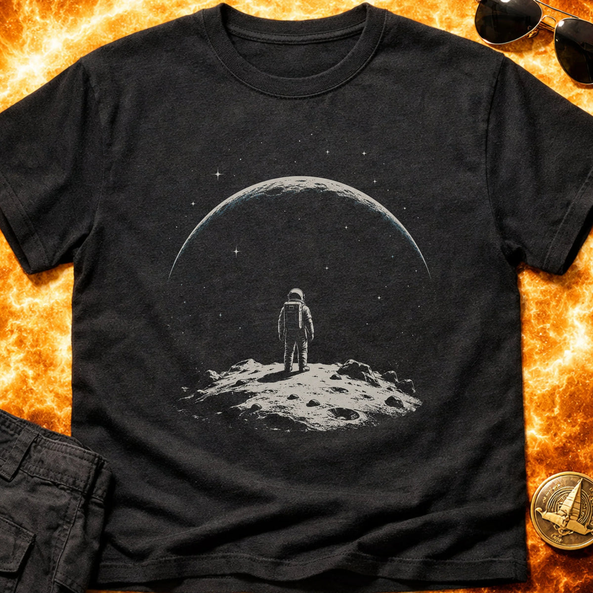 Earth Rise Astronaut T-Shirt product image 4