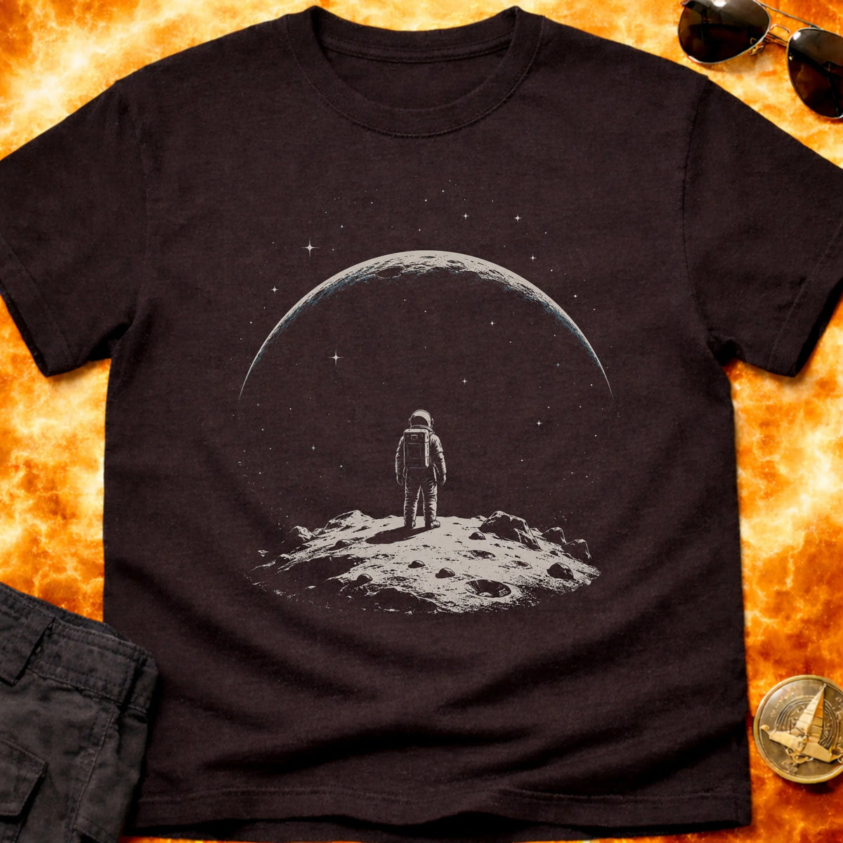 Earth Rise Astronaut T-Shirt product image 2