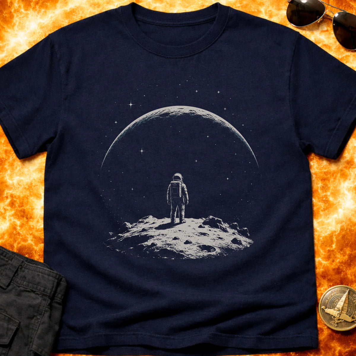 Earth Rise Astronaut T-Shirt product image 1